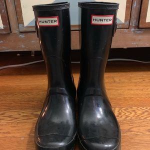 Short Black Hunter Boots